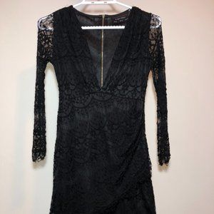 Size XS Dress Forum Long Sleeve Asymmetrical Dress
